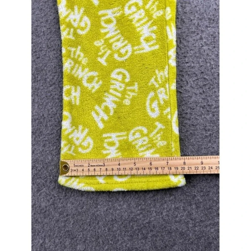 The Grinch‎ Yellow Fleece Casual Pants Kids Medium (8)